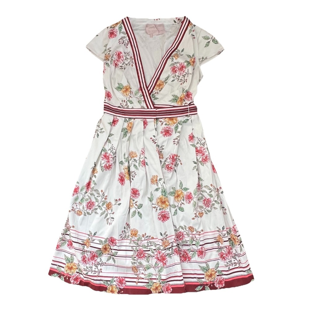Anthropologie Gal Meets Glam Teresa Floral Wrap Dress Size 6 Tradwife - Picture 4 of 10